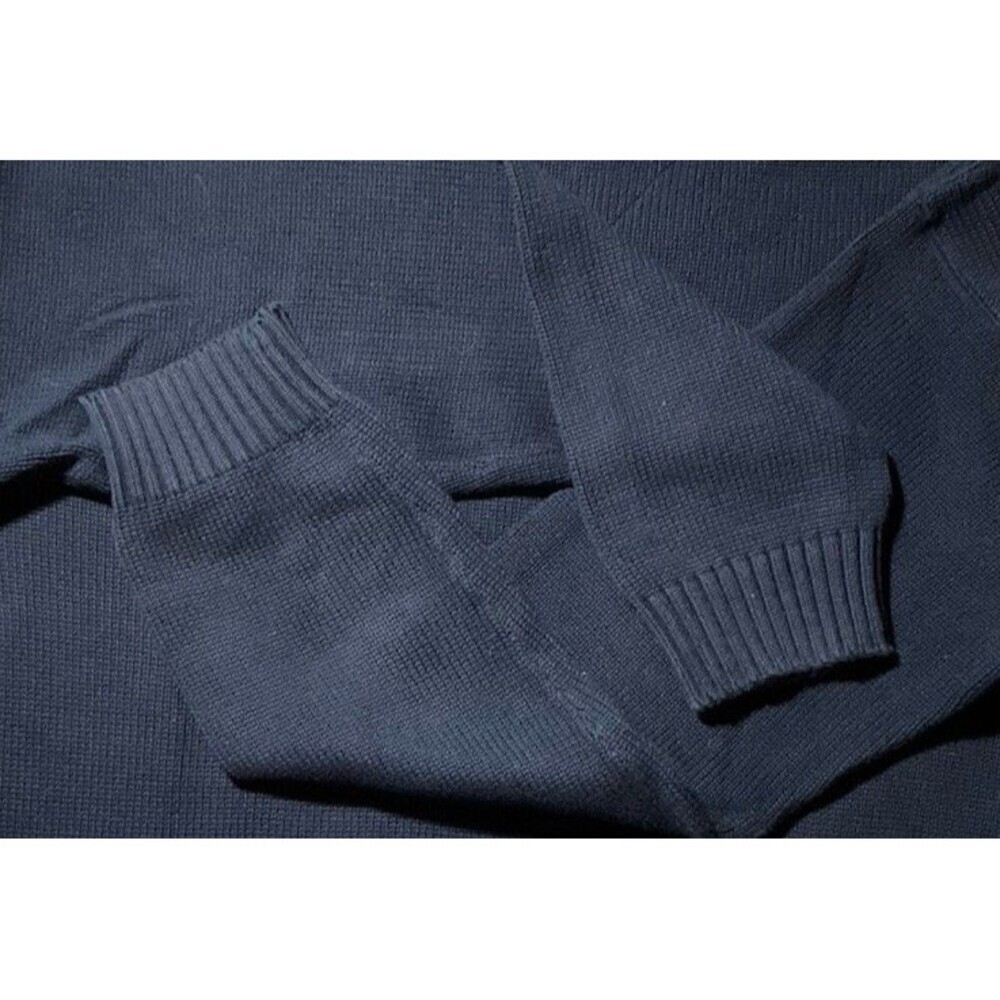 Tommy Hilfiger Men’s Navy Crest Logo Cotton Crewneck Sweater XXLT - Picture 5 of 5